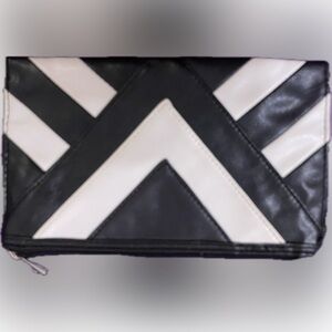 Black and White Chevron Clutch